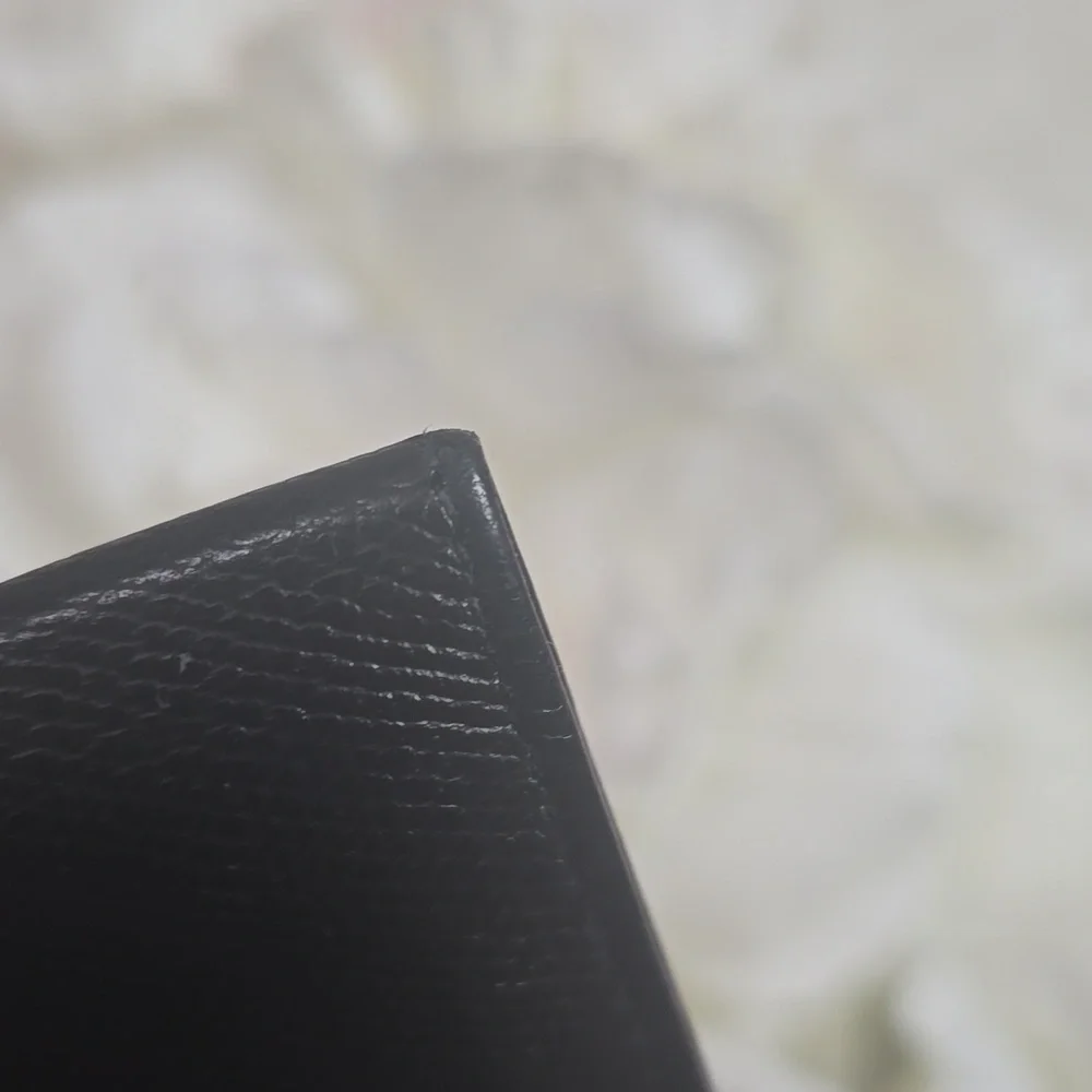 Chanel Card Holder In Black Leather